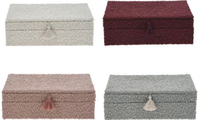 Papuošalų dėžutė BOUCLE su veidrodėliu, įv.spalvos, 25x16x7 cm