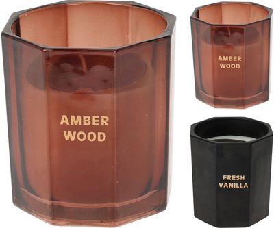 Žvakė stiklainėlyje WOOD/VANILLA, 8 cm