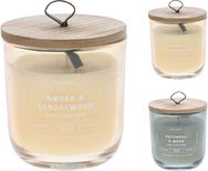 Žvakė stiklainėlyje SANDAL/PATCHOULI, 10 cm