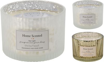 Žvakė stiklainėlyje STAR LIGHT, įv.rūšys, 11 cm