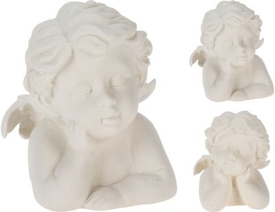 Porceliano dekoracija ANGEL HEAD, įv.rūšys, 12,5x8,8x12 cm