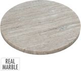 Marmurinis padėklas ROUND SAND, 24x24x1,5 cm