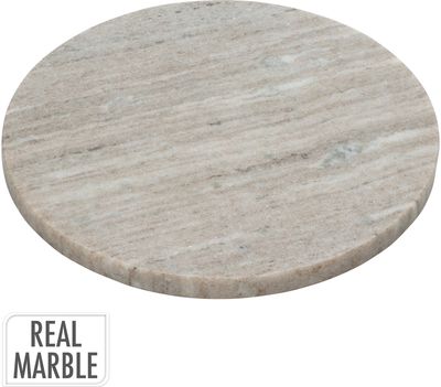 Marmurinis padėklas ROUND SAND, 24x24x1,5 cm