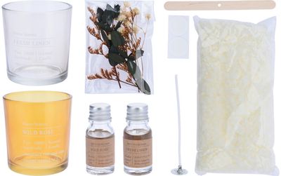Žvakių gaminimo rinkinys WILD ROSE/FRESH LINEN