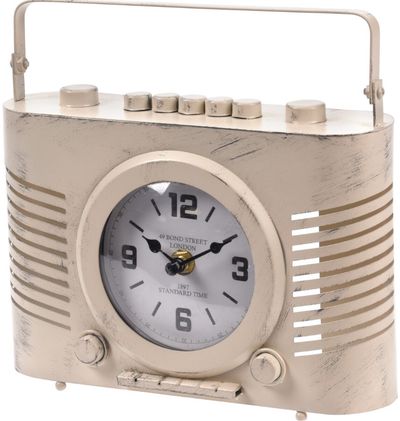 Stalinis laikrodis RADIO, įv.spalvos, 20x7,5x20 cm