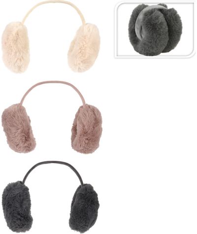 Šiltos ausinės EARMUFFS su lankeliu, įv.spalvos