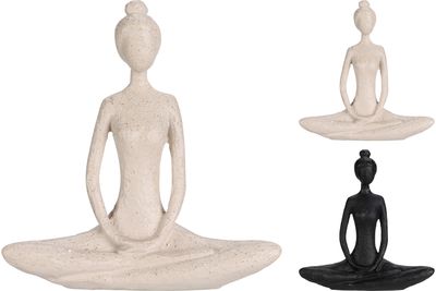 Dekoracija YOGA LADY SITTING, įv.spalvos, 13,3x4x14 cm