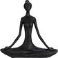 Dekoracija YOGA LADY SITTING, įv.spalvos, 19x5x18,5 cm