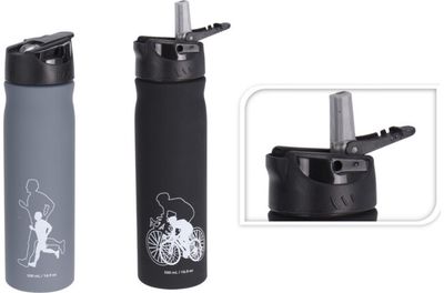 Nerūdijančio plieno gertuvė SPORTS, įv. spalvos, 500 ml
