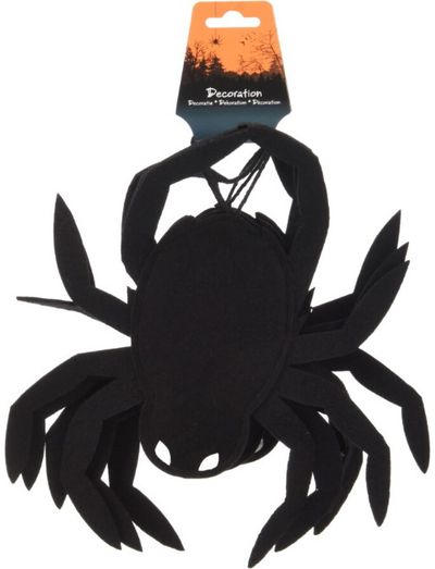 Pakabinama dekoracija HALLOWEEN SPIDER/BAT iš veltinio, 26x22 cm