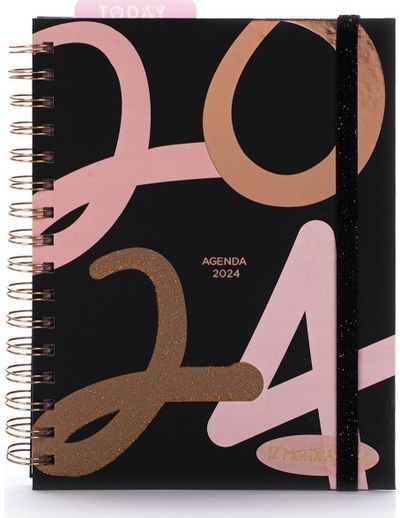 Darbo knyga TCD 2024 ROSE GLITTER (EN) savaitė