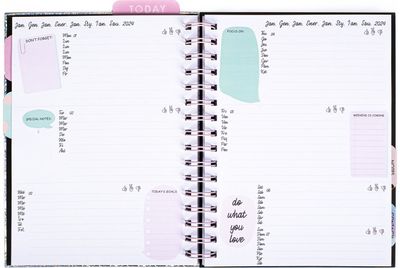 Darbo knyga TCD 2024 ROSE GLITTER (EN) savaitė