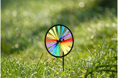 Lauko vėjo malūnėlis WINSPIRATION Magic Wheel Easy Rainbow 50 cm.