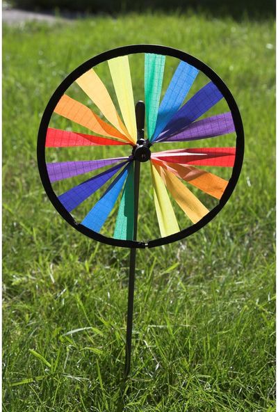 Lauko vėjo malūnėlis WINSPIRATION Magic Wheel Easy Rainbow 50 cm.