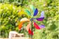 Lauko vėjo malūnėlis WINSPIRATION Design Line Windmill Rainbow Swirl 120 cm.