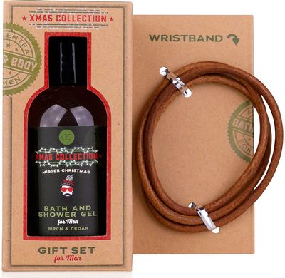 Dovanų rinkinys MEN'S COLLECTION XMAS (dušo želė+apyrankė), 100 ml