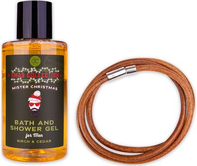 Dovanų rinkinys MEN'S COLLECTION XMAS (dušo želė+apyrankė), 100 ml