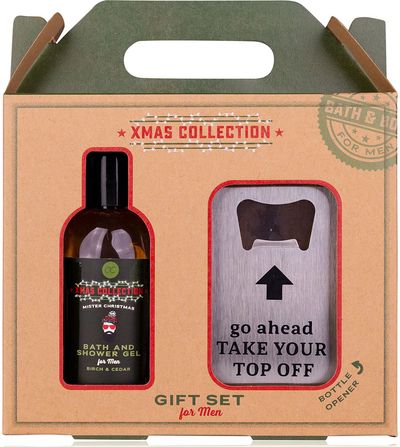 Dovanų rinkinys MEN'S COLLECTION XMAS (vonios ir dušo želė+atidarytuvas), 100 ml