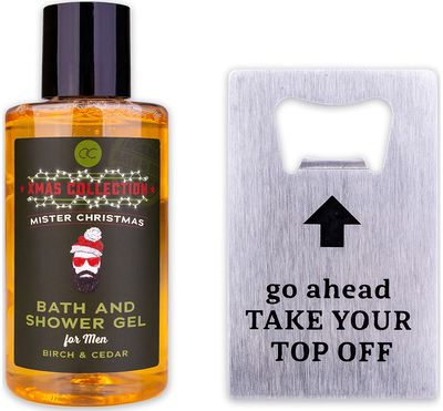 Dovanų rinkinys MEN'S COLLECTION XMAS (vonios ir dušo želė+atidarytuvas), 100 ml