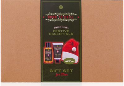 Dovanų rinkinys MEN'S COLLECTION XMAS (vonios ir dušo želė+balzamas po skutimosi +kepurė), 140ml+60 ml
