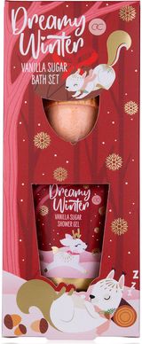 Vonios rinkinys DREAMY WINTER (dušo želė+vonios burbulas), 50ml+30g