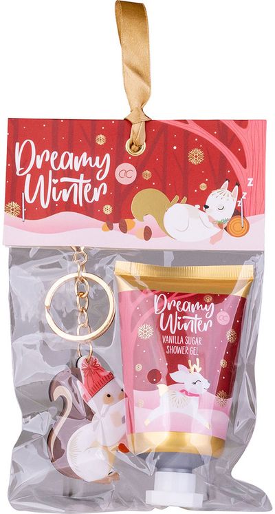 Dovanų rinkinys DREAMY WINTER (dušo želė+raktų pakabukas), 50ml+30g