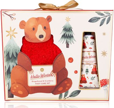 Kojų priežiūros rinkinys HELLO WINTER (pėdų losjonas+kojinės), 30 ml