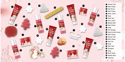 Kosmetikos advento kalendorius DREAMY WINTER, 28x9x34 cm