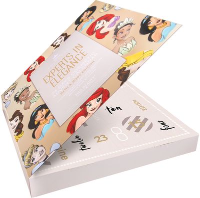 Kosmetikos advento kalendorius DISNEY PRINCESS, 37x4,5x37 cm