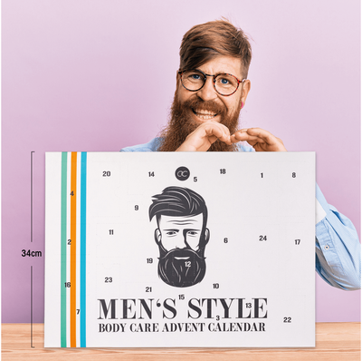 Kosmetikos advento kalendorius MEN'S STYLE, 46x4x34 cm
