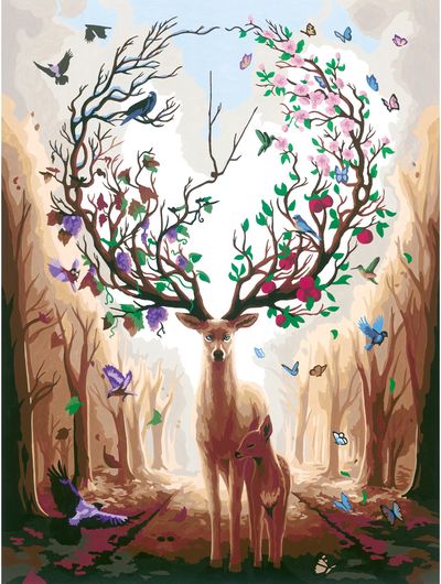 Tapyba pagal numerius RAVENSBURGER CREART Magic Deer 30x40 cm