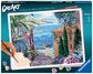 Tapyba pagal numerius RAVENSBURGER CREART Mediterranean landscape 40 x 30 cm 20 x20 cm.