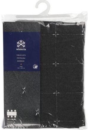 Staltiesė WINTERIA TUIKE DARK GREY, 140x240 cm