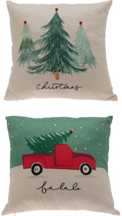 Pagalvė XMAS, įv.rūšys, 45x45 cm