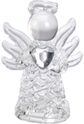 Dekoracija ANGEL GLASS W HEART, 4,5 cm