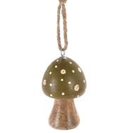 Eglutės dekoracija MUSHROOM WOOD, įv.rūšys, 7x5 cm