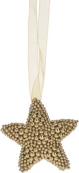 Pakabinama dekoracija STAR BEADS GOLD, 10 cm
