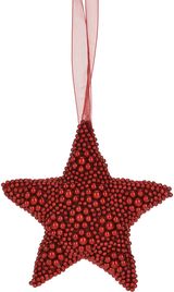 Pakabinama dekoracija STAR BEADS RED, 15 cm