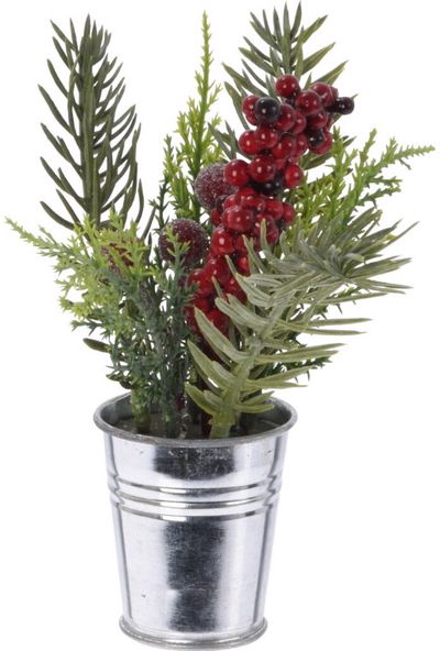 Kalėdinė dekoracija XMAS PLANT IN POT, įv.rūšys