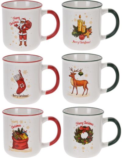 Puodelis XMAS, įv.rūšys, 180 ml