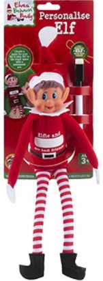 Elfas ELVES BEHAVIN' BADLY su vieta vardo užrašymui + permanentinis markeris įv. rūšys