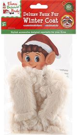 Elfo priedas pūkuotas paltukas FAKE FUR COAT įv. rūšys