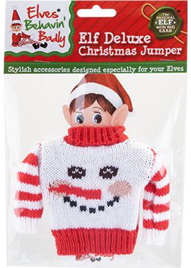 Elfo priedas kalėdinis megztukas DELUXE ELF KNITTED SWEATER įv. rūšys