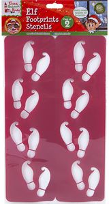 Elfo priedas - pėdsakų trafaretai TWO PACK ELF FOOTPRINT