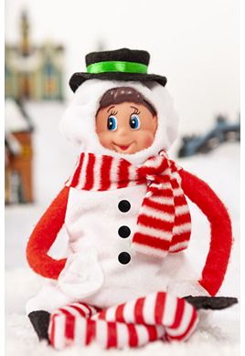 Elfo priedas senio besmegenio kostiukas ELF PLUSH SNOWMAN OUTFIT