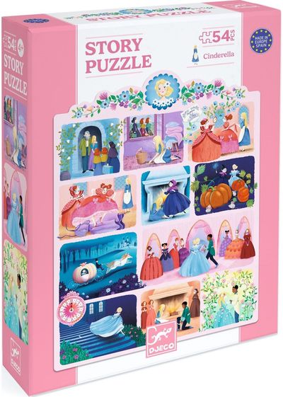 Dėlionė DJECO Story puzzles Cinderella - 54 det.