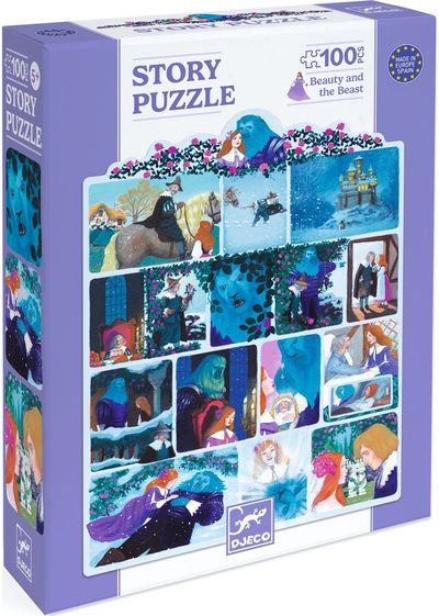 Dėlionė DJECO Story puzzles Beauty and the Beast - 100 det.