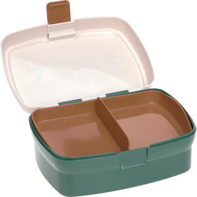 Gertuvės ir pietų dėžutės rinkinys Little Gang Smile milky/ocean green , 460ml+7,3x17,7x13,4 cm