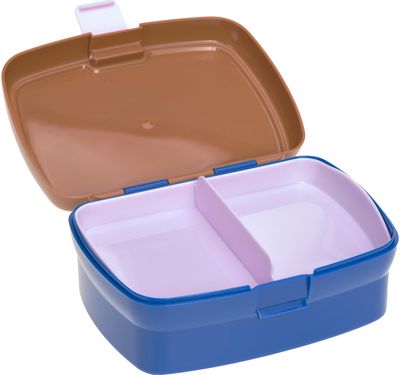 Gertuvės ir pietų dėžutės rinkinys Little Gang Smile caramel/blue , 460ml+7,3x17,7x13,4 cm