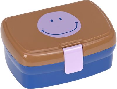 Gertuvės ir pietų dėžutės rinkinys Little Gang Smile caramel/blue , 460ml+7,3x17,7x13,4 cm